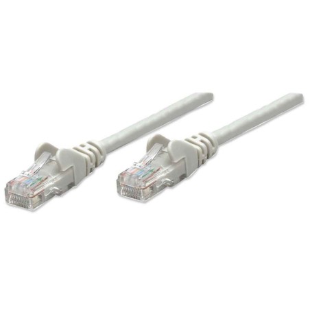 Intellinet Network Patch Cable, Cat6, 0.5m, Grey, CCA, U/UTP, PVC, RJ45, Gold Plated Contacts, Snagless, Booted, Lifetime Warranty