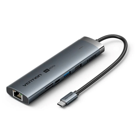 Vention USB-C 8-in-1 4K 60Hz 100W docking station