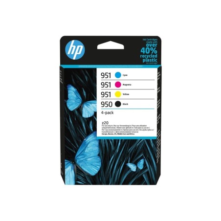 HP 951 4-Pack CMY(3)/950 Black Original Ink Cartridge Combo
