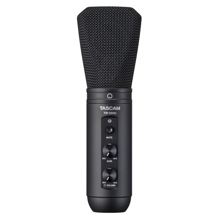 Tascam TM-250U - condenser microphone for personal broadcasting and online communication, black