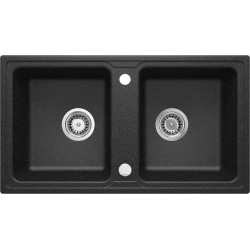 2-bowl granite sink