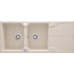 2-bowl granite sink with...