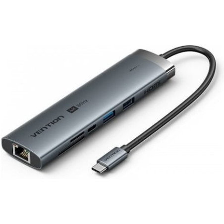 Vention USB-C 9-in-1 4K 60Hz 100W docking station