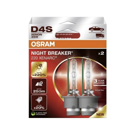 Bulb D4S 42V 35W P32D-5 NIGHT BREAKER 220, white 4