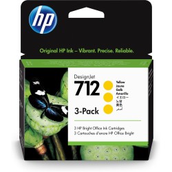 HP 712 3-pack 29-ml Yellow...