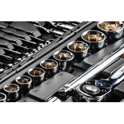 Socket wrenches 1/4", 1/2",...