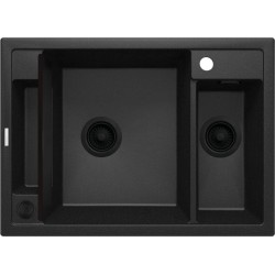 Magnetic granite sink 1.5-bowl