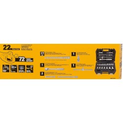 22 pcs. 1/2" socket set