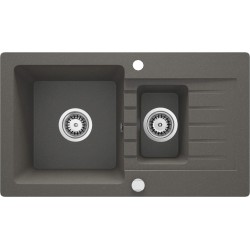 1.5-bowl granite sink with...