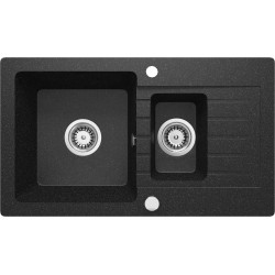 1.5-bowl granite sink with...
