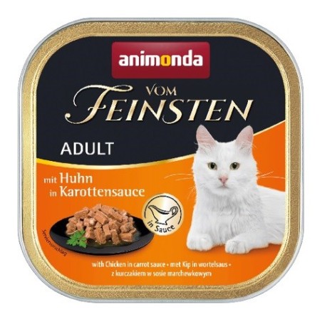 ANIMONDA Vom Feinsten Adult Chicken in carrot sauce - wet cat food - 100g