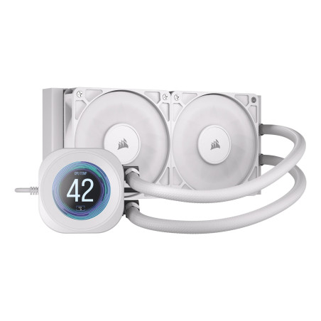Corsair Nautilus 240 RS LCD Processor All-in-one liquid cooler 12 cm White 1 pc(s)