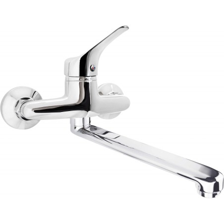 Wall-mounted kitchen faucet