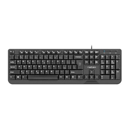 NATEC KEYBOARD TROUT SLIM USB, CZ/SK LAYOUT, BLACK