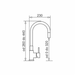 Black sink set with flexi...