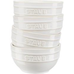 Set of 4 Staub round bowls...