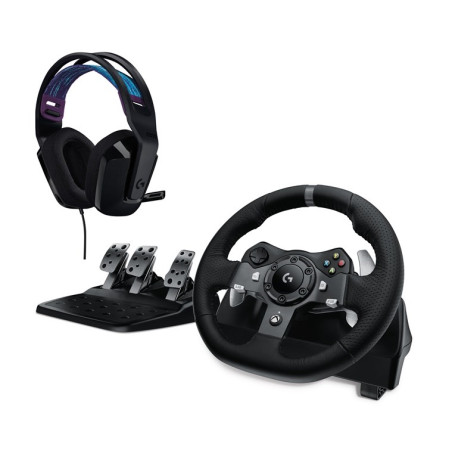 G920 Driving Force USB for Xbox Series X|S, One and PC + G335 Black