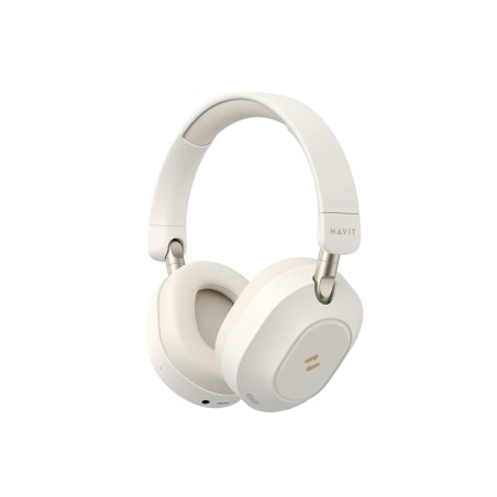 Havit H668BT - BT cordless headphones, beige