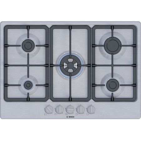 Bosch Serie 4 PGQ7B5K90 hob Stainless steel Built-in 75 cm Gas 5 zone(s)