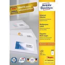 Avery 3655 self-adhesive...