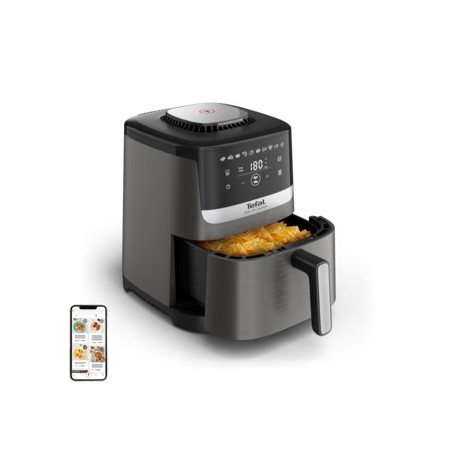 Tefal Easy Fry Silence EY551HE0 fryer Single 5 L Stand-alone Hot air fryer Black, Grey, Stainless steel