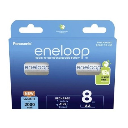 Rechargeable batteries PANASONIC ENELOOP AA 2000 mAh 8 szt (BK-3MCDE/8HH)