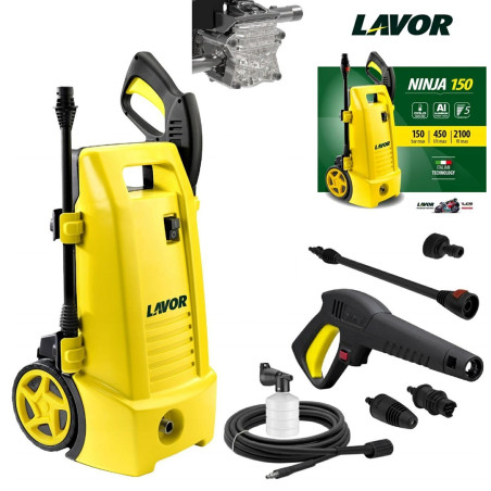 LAVOR NINJA Pressure Washer with 2100W power, 150BAR pressure
