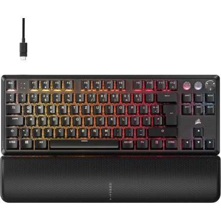 Corsair K70 PRO TKL keyboard Gaming USB QWERTZ German Black