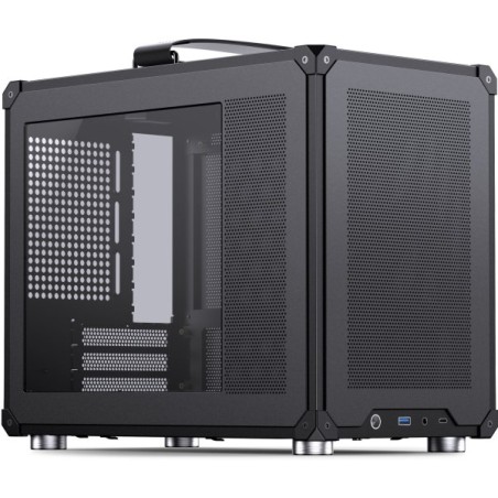 Jonsbo C6 MAX PC Case, Mini Case, Micro-ATX, Tempered Glass - black