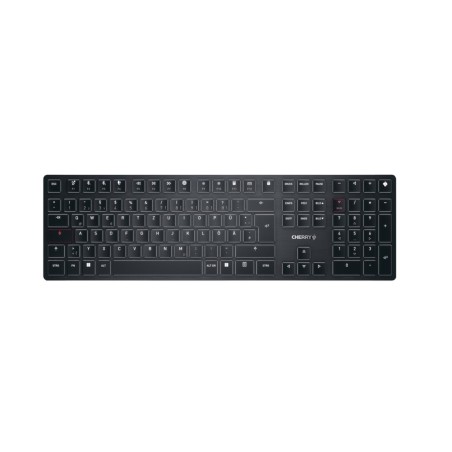 CHERRY KW X ULP keyboard Universal USB + RF Wireless + Bluetooth QWERTZ German Black