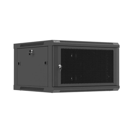 Wall-mount rack cabinet 19" 6U 600x600 black