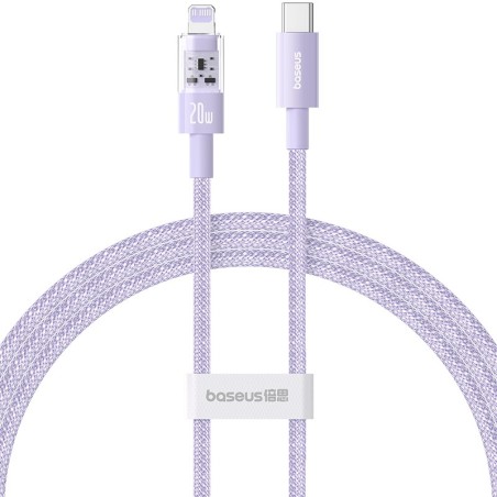 Baseus Gem USB-C to iP fast charging cable 1 m 20 W Purple