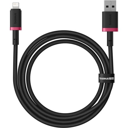 Baseus Dura Type A to IP 2.4A fast charging cable Black, Red