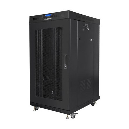 Lanberg FF01-8822-23BL rack cabinet 22U Freestanding rack Black