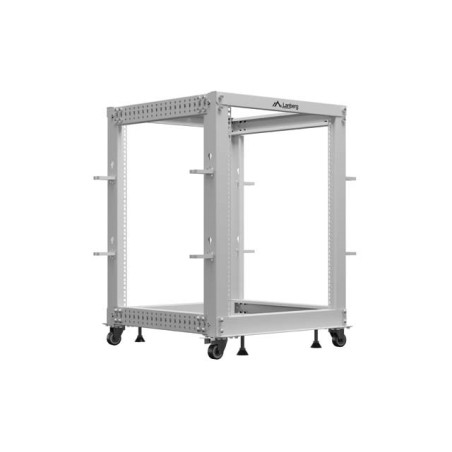 Rack cabinet 19" 15U 600x600-1100 grey