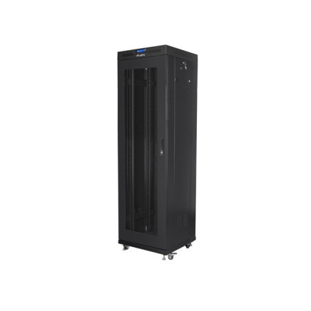 FLOOR-STANDING RACK CABINET 19" 42U 600X600 BLACK PERFORATED LCD DOOR LANBERG (FLAT PACK) V2