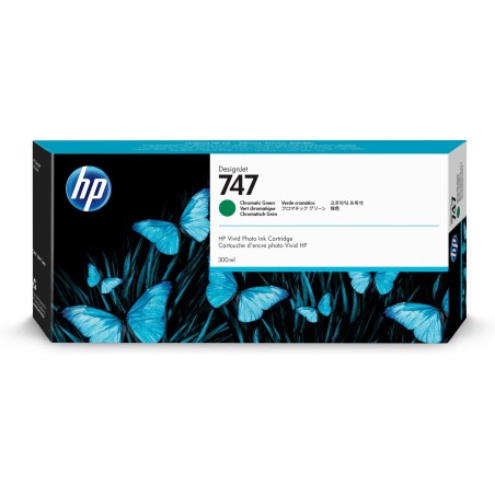 HP 747 300-ml Chromatic Green DesignJet Ink Cartridge