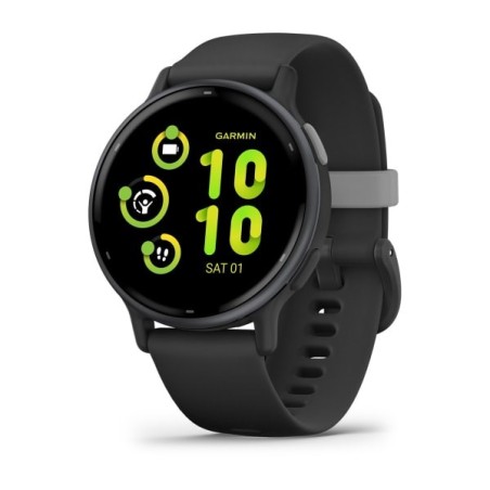 Garmin Vivoactive 5 3.05 cm (1.2") AMOLED 42 mm Digital 390 x 390 pixels Touchscreen Black Wi-Fi GPS (satellite)