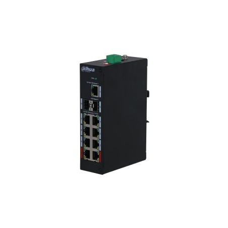Dahua Technology PFS3211-8GT-120-V2 network switch Unmanaged Gigabit Ethernet (10/100/1000) Power over Ethernet (PoE) Desktop/Wall-Mounting Black