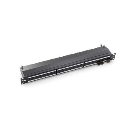 Equip 24-Port Cat.6A Shielded Patch Panel, Light Grey