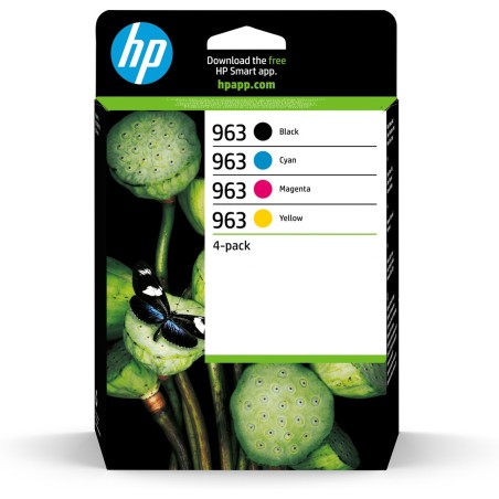 HP 963 4-Pack CMYK(4) Original Ink Cartridge Combo