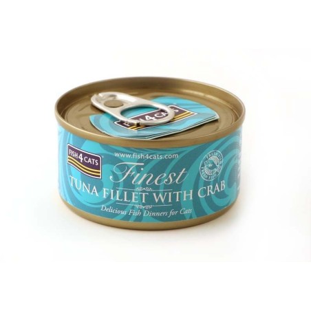 FISH4CATS Tuna fillet with crab - wet cat food - 70g