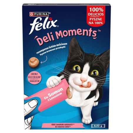 PURINA Felix Deli Moments Salmon - cat treats - 4x10g