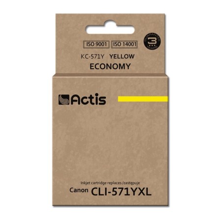 Actis KC-571Y Ink (replacement for Canon CLI-571Y; Standard; 12 ml; yellow)