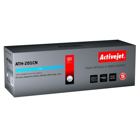 Activejet ATH-201CN toner for HP printer HP 201A CF401A CRG045 replacement; Supreme; 1400 pages; cyan