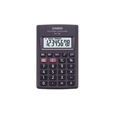 CASIO HL-4A-B 8-digit pocket calculator 56x87mm black