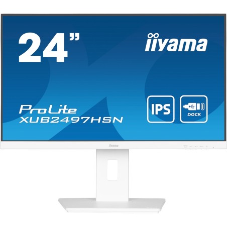 iiyama ProLite XUB2497HSN-W2 computer monitor 60.5 cm (23.8") 1920 x 1080 pixels Full HD LED White