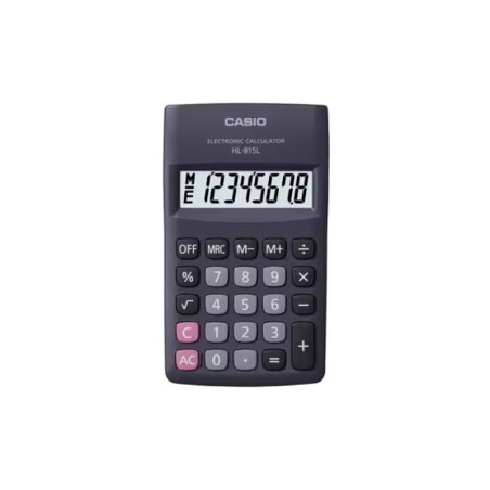CASIO HL-815L-BK BOX pocket calculator, 8-digit, 69.5x118mm, black