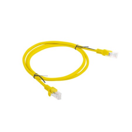 PATCHCORD KAT.5E UTP 1M ŻÓŁTY FLUKE PASSED LANBERG 10-PACK