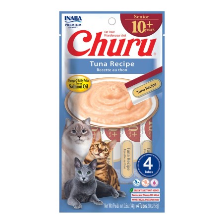 INABA Churu Senior Tuna Recipe - cat treats - 4x14g